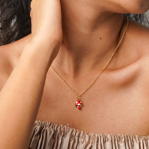 Cute Mushroom Necklace CHOAL