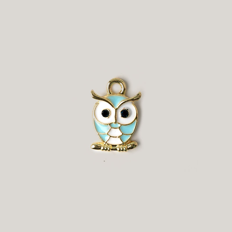Owl Charm Necklace CHOAL Blue