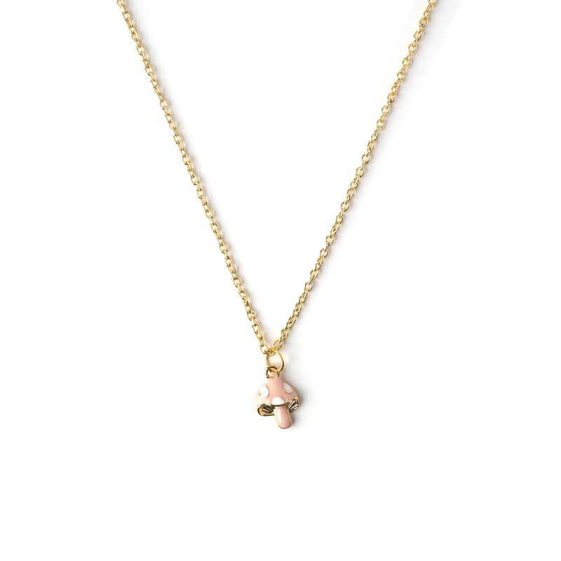 Cute Mushroom Necklace CHOAL Pink