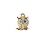Owl Charm Necklace CHOAL Yellow