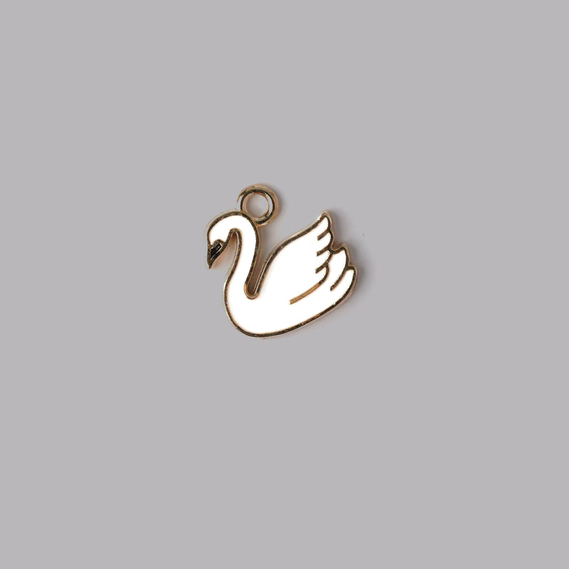 Swan Necklace CHOAL White