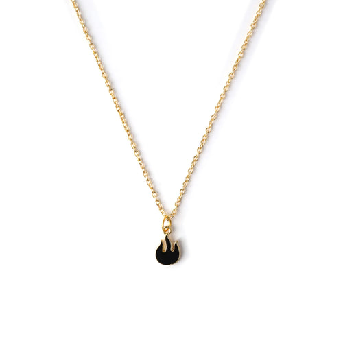 Flame Enamel Necklace CHOAL