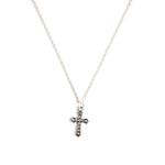 Crystal Cross Necklace CHOAL Silver