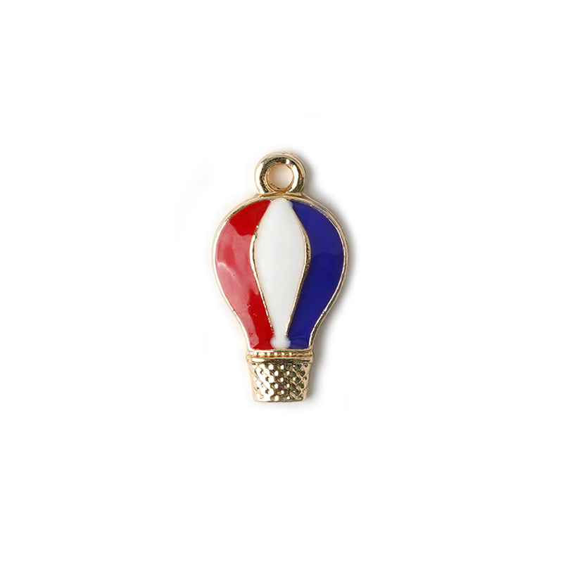Hot Air Balloon Necklace CHOAL Red & Blue