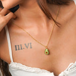 Avocado Enamel Necklace CHOAL