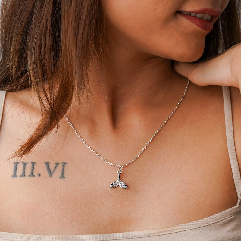 Mermaid Tail Crystal Necklace CHOAL
