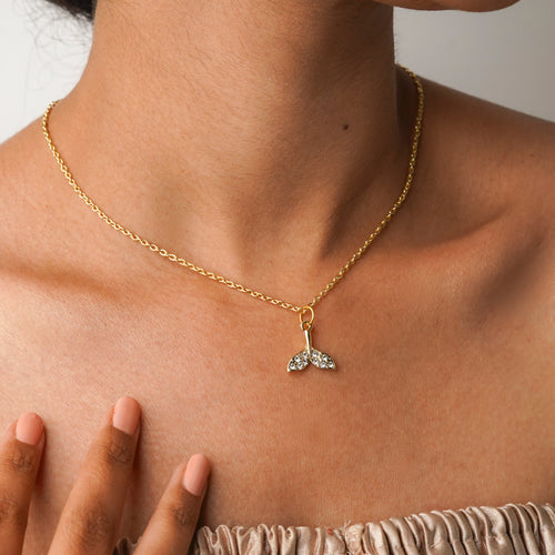 Mermaid Tail Crystal Necklace CHOAL