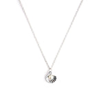 Seashell With Pearl Necklace CHOAL Silver