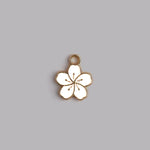 Lily Enamel Necklace CHOAL White