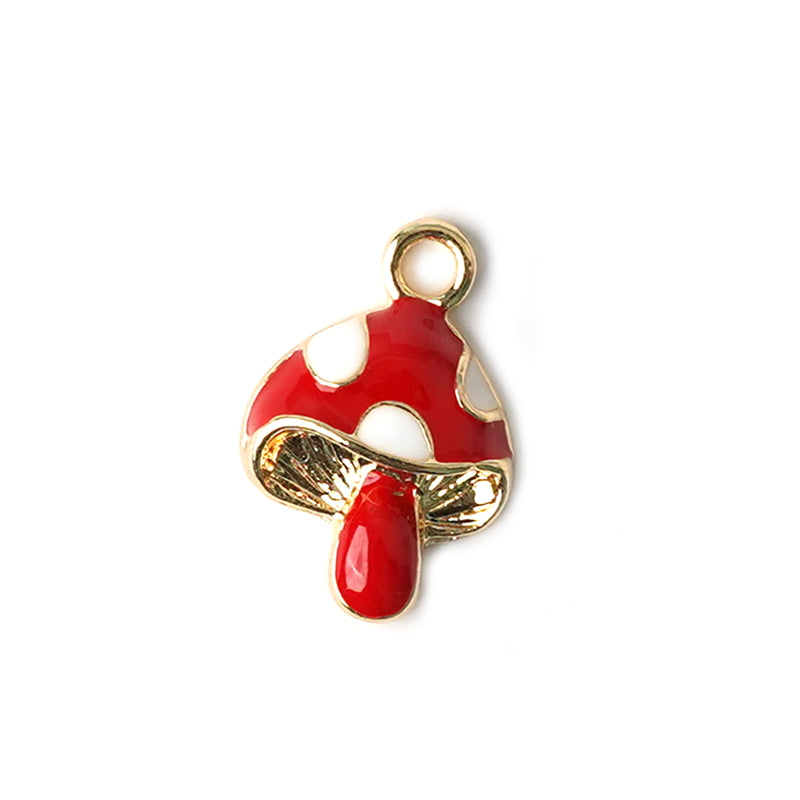 Cute Mushroom Necklace CHOAL Red