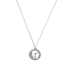 Cynthia Crystal Silver Necklace CHOAL White