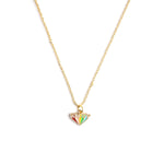 Happy Enamel Charm Necklace CHOAL