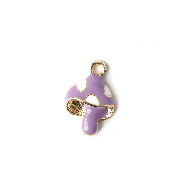 Cute Mushroom Necklace CHOAL Purple