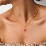 Flame Enamel Necklace CHOAL