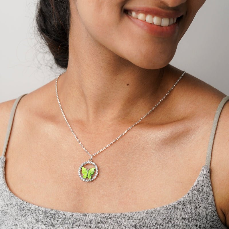 Cynthia Crystal Silver Necklace CHOAL