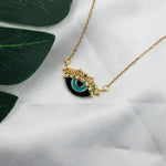 Crystal Black Evil Eye Necklace Necklaces CHOAL