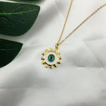 Sun Shaped Evil Eye Necklace Necklaces CHOAL