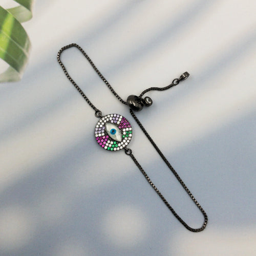 Black Lush Evil Eye Bracelet Bracelets CHOAL 