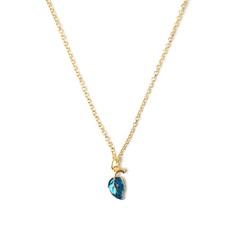 Leaf Necklace CHOAL Blue