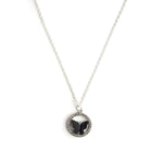 Cynthia Crystal Silver Necklace CHOAL Black