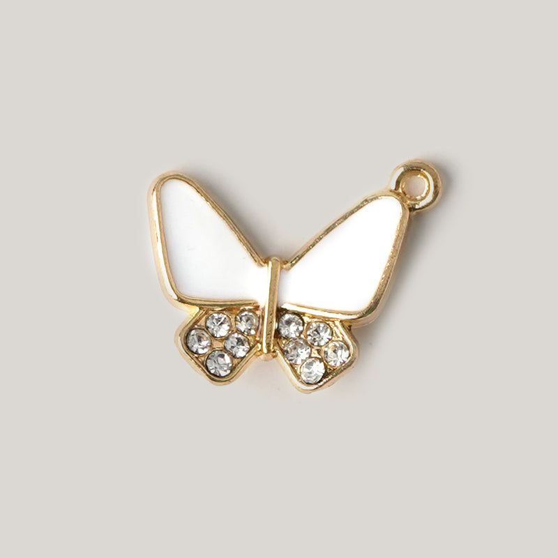 Isabella Butterfly Necklace CHOAL White