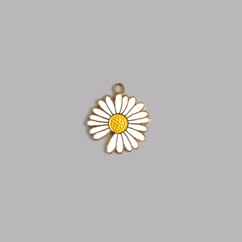 Dandelion Charm Necklace CHOAL White