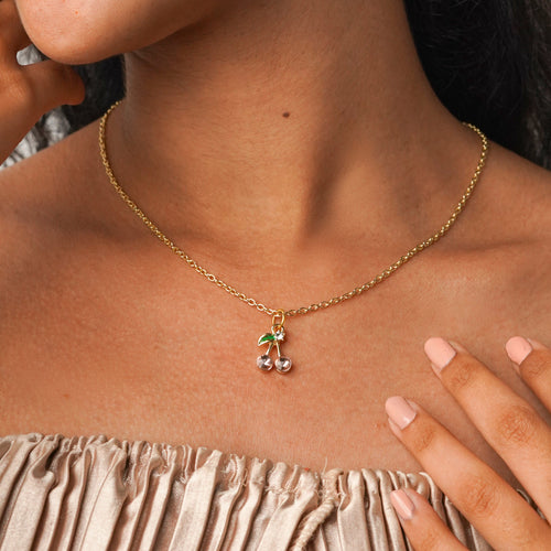Cherry Crystal Necklace CHOAL