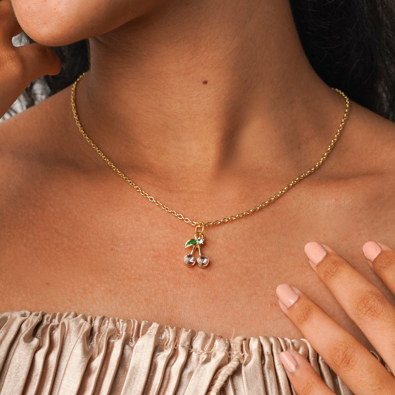Cherry Crystal Necklace CHOAL