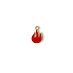 Flame Enamel Necklace CHOAL Red