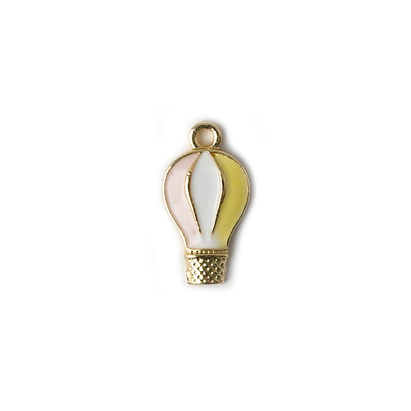 Hot Air Balloon Necklace CHOAL Yellow & Pink