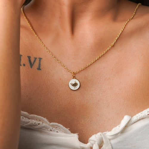 Little Birdie Enamel Necklace CHOAL