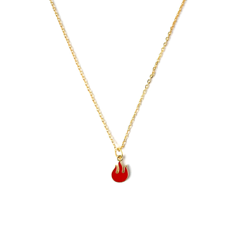 Flame Enamel Necklace CHOAL