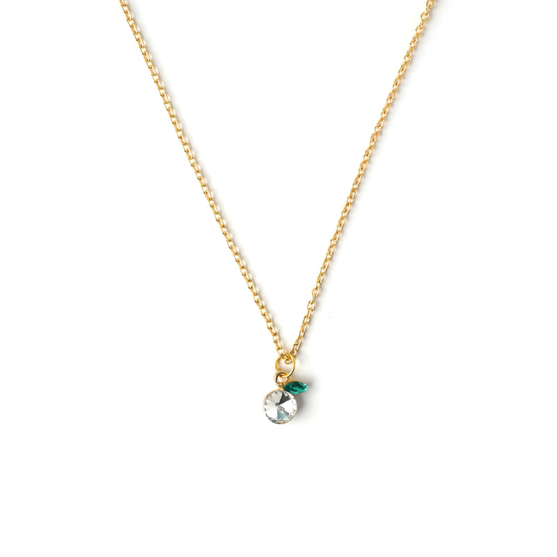 Peach Crystal Necklace CHOAL