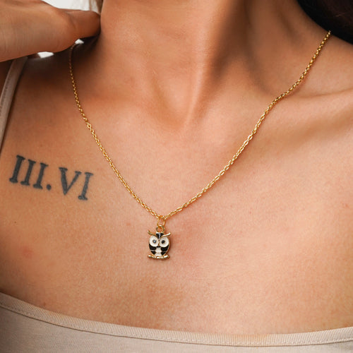 Owl Charm Necklace CHOAL