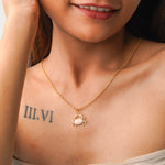 Crab Enamel Necklace CHOAL Pink