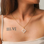 Kite Enamel Necklace CHOAL White