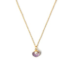 Seashell With Pearl Necklace CHOAL Purple