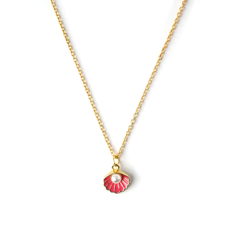 Seashell With Pearl Necklace CHOAL