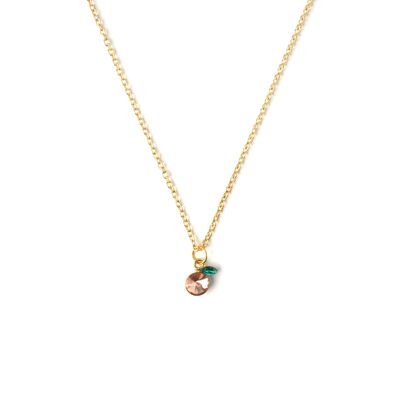 Peach Crystal Necklace CHOAL