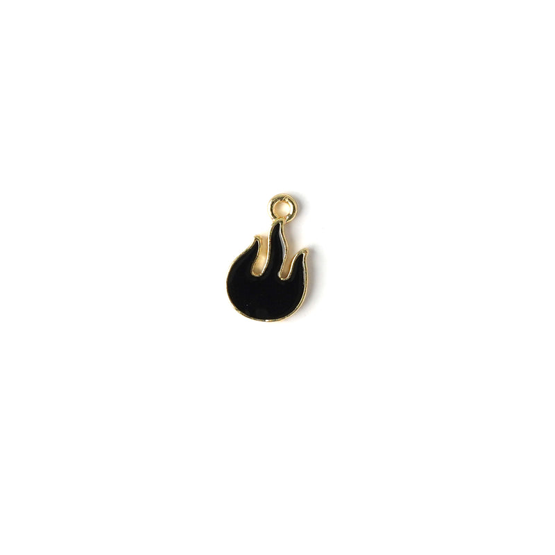 Flame Enamel Necklace CHOAL Black