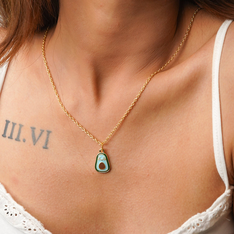 Avocado Enamel Necklace CHOAL