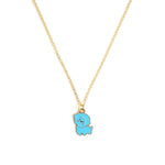 Poodle Enamel Charm Necklace CHOAL