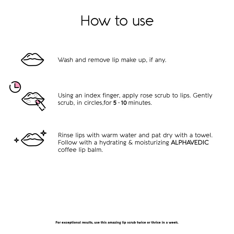 how to use coffee lip scrub