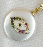 Evil Eye Glaze Pearl Necklace Necklaces CHOAL