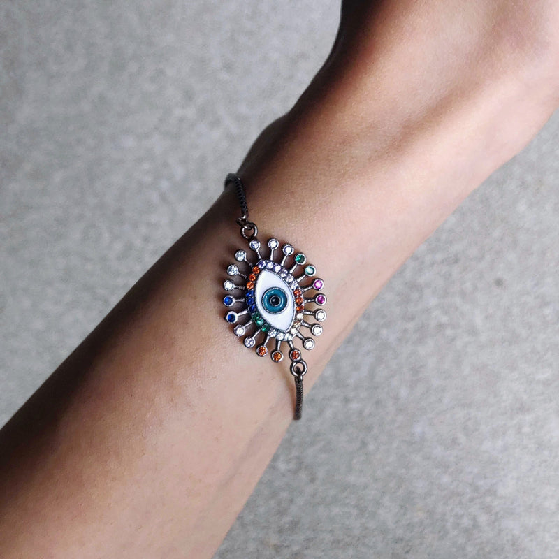 Crystal Evil Eye Bracelet