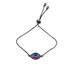 Turquoise Ruby Evil Eye Bracelet