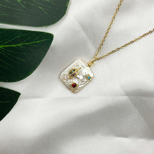 Leaf Pearl Necklace Necklaces CHOAL