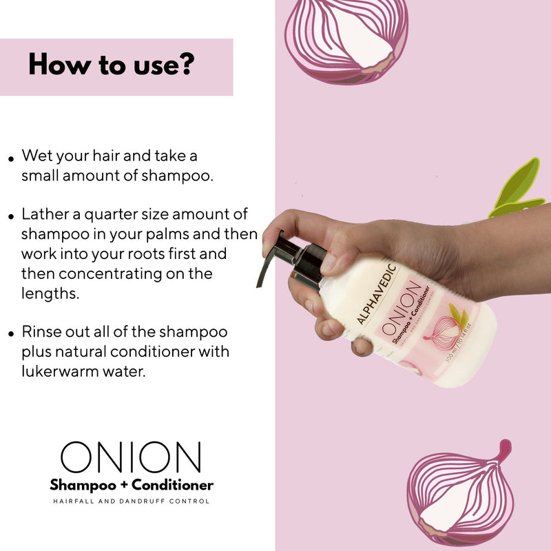 Onion Shampoo + Conditioner 300 ML