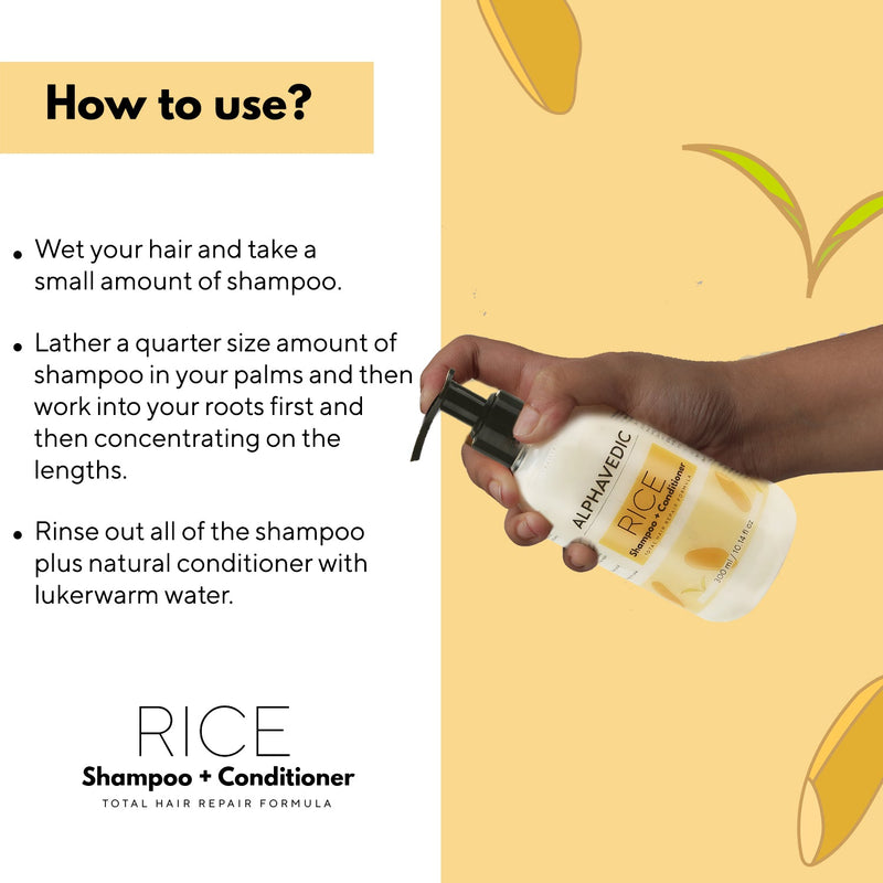 Rice shampoo+Conditioner 300 ML
