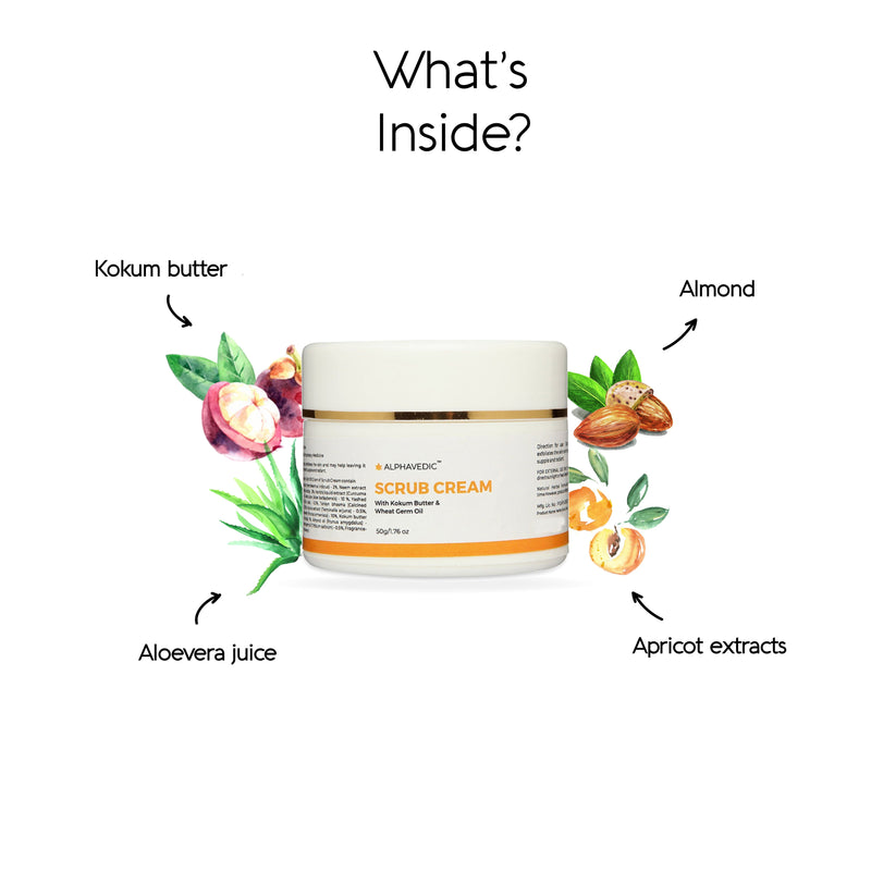 ingredients used in scrub cream